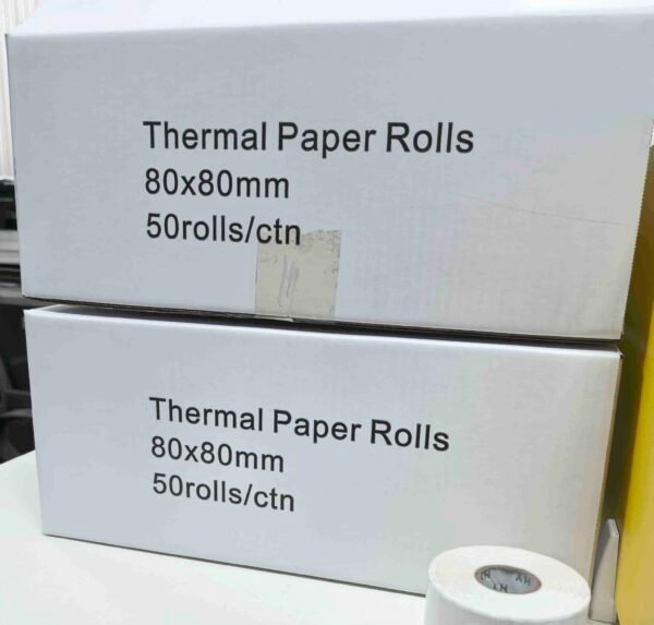 Durable 80mm Thermal Printer Paper Rolls: Fade-Resistant for Long-Term Use