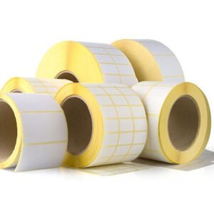 Direct thermal label roll stickers for barcode shipping and logistics label printing